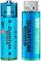 Купити акумулятор / батарейка Quantum 2xAA 1100 mAh USB  за ціною від 201 грн.
