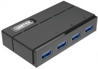 Купити кардридер / USB-хаб Unitek 4 Ports Powered USB 3.0 Hub with USB-A Cable за ціною від 1890 грн.