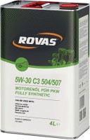 Купить моторное масло Rovas 5W-30 C3 504/507 5L  по цене от 1307 грн.