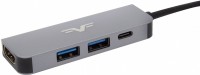 Купить картридер / USB-хаб Frime FH-4in1.201HP  по цене от 538 грн.