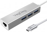 Купити кардридер / USB-хаб Veggieg U3J-3C-S  за ціною від 894 грн.