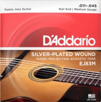 Купить струны DAddario Gypsy Jazz Silverplated Wound Ball End 11-45  по цене от 515 грн.