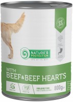 Купити корм для собак Natures Protection Adult Canned Beef/Beef Hearts 800 g  за ціною від 266 грн.