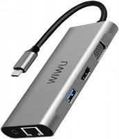 Купить картридер / USB-хаб WiWU Alpha A11312H  по цене от 2519 грн.