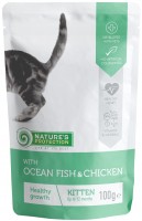 Купити корм для кішок Natures Protection Kitten Pouch Ocean Fish/Chicken 100 g  за ціною від 52 грн.