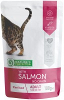 Купити корм для кішок Natures Protection Sterilised Pouch Salmon 100 g  за ціною від 52 грн.