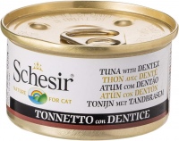 Купити корм для кішок Schesir Adult Canned Tuna/Dentex 85 g  за ціною від 84 грн.