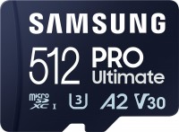 Купити карта пам'яті Samsung PRO Ultimate + Adapter microSDXC (512Gb) за ціною від 3599 грн.
