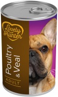 Купить корм для собак Lovely Hunter Adult Canned Poultry/Veal 400 g  по цене от 175 грн.