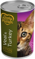 Купити корм для кішок Lovely Hunter Kitten Canned Veal/Turkey 400 g  за ціною від 206 грн.