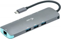 Купити кардридер / USB-хаб i-Tec USB-C Metal Nano Docking Station 4K HDMI LAN + Power Delivery 100 W за ціною від 3200 грн.