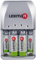 Купить зарядка для акумуляторної батарейки Lexman Universal Charger + 2xAA 2000 mAh + 2xAAA 900 mAh: цена от 1150 грн.