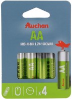 Купить аккумулятор / батарейка Auchan 4xAA 1500 mAh  по цене от 270 грн.