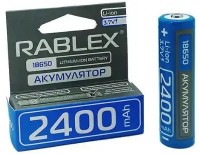 Купить аккумулятор / батарейка Rablex 1x18650 2400 mAh Protect  по цене от 129 грн.