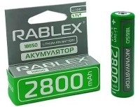 Купить аккумулятор / батарейка Rablex 1x18650 2800 mAh  по цене от 195 грн.