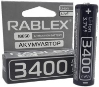 Купити акумулятор / батарейка Rablex 1x18650 3400 mAh  за ціною від 240 грн.