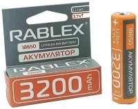 Купить акумулятор / батарейка Rablex 1x18650 3200 mAh: цена от 200 грн.