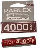 Купить акумулятор / батарейка Rablex 1x18650 4000 mAh Protect: цена от 474 грн.