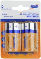 Купити акумулятор / батарейка ASKO-UKREM Super Alkaline 2xD  за ціною від 59 грн.