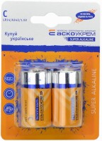 Купити акумулятор / батарейка ASKO-UKREM Super Alkaline 2xC  за ціною від 39 грн.