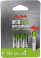 Купить акумулятор / батарейка Auchan 4xAA 1000 mAh: цена от 225 грн.