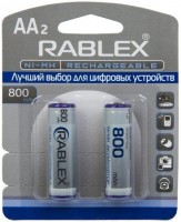 Купить акумулятор / батарейка Rablex 2xAA 800 mAh: цена от 150 грн.