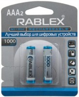 Купити акумулятор / батарейка Rablex 2xAAA 1000 mAh  за ціною від 216 грн.
