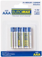Купить акумулятор / батарейка Buromax Alkaline 4xAAA: цена от 48 грн.