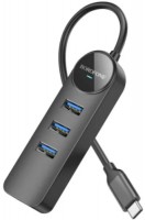 Купить картридер / USB-хаб Borofone DH5 Erudite USB-C to 4xUSB3.0  по цене от 309 грн.