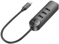 Купити кардридер / USB-хаб Borofone DH5 Erudite USB-C to USB3.0 + 3xUSB2.0  за ціною від 379 грн.