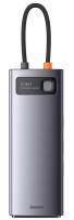 Купити кардридер / USB-хаб BASEUS Metal Gleam Series 9-in-1 Multifunctional Type-C HUB Docking Station  за ціною від 1439 грн.