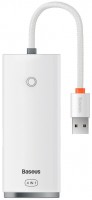 Купити кардридер / USB-хаб BASEUS Lite Series Multifunctional HUB 4in1 USB - 4x USB 0.25m  за ціною від 519 грн.
