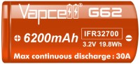 Купити акумулятор / батарейка Vapcell IFR32700 G62 6200 mAh  за ціною від 225 грн.