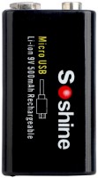 Купить аккумулятор / батарейка Soshine 1xKrona 500 mAh micro USB  по цене от 255 грн.