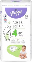 Купити підгузки Bella Baby Happy Soft & Delicate Maxi 4 (/ 62 pcs) за ціною від 499 грн.