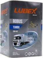Купить моторное масло Lubex Robus Turbo 15W-40 9L: цена от 1274 грн.