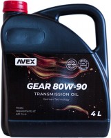 Купить трансмиссионное масло AVEX Gear 80W-90 4L  по цене от 639 грн.