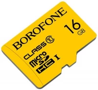 Купити карта пам'яті Borofone microSD Class 10 (microSDHC Class 10 16Gb) за ціною від 239 грн.