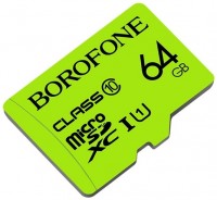 Купить карта памяти Borofone microSD Class 10 (microSDXC Class 10 64Gb) по цене от 269 грн.
