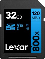 Купити карта пам'яті Lexar High-Performance 800x SD UHS-I Card BLUE Series за ціною від 879 грн.