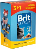 Купити корм для кішок Brit Premium Pouches Salmon/Trout 4 pcs  за ціною від 112 грн.