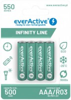 Купити акумулятор / батарейка everActive Infinity Line 4xAAA 550 mAh  за ціною від 193 грн.