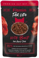 Купить корм для кошек Fitmin For Life Adult Beef in Sauce 85 g  по цене от 44 грн.