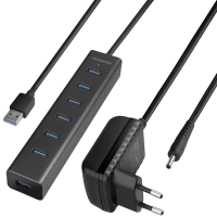 Купити кардридер / USB-хаб Axagon HUE-SA7BP за ціною від 1329 грн.