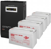 Купити ДБЖ Logicpower LPY-W-PSW-3000VA Plus + 4 x LPM-GL 12V 100 Ah  за ціною від 60936 грн.