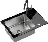 Купити кухонна мийка Quadron Hugh 116 ST3564SC1BS-BW7059CZP за ціною від 19450 грн.