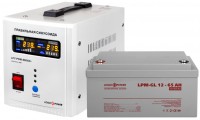 Купить ДБЖ Logicpower LPY-PSW-500VA Plus + LPM-GL 12V 65 Ah: цена от 11985 грн.