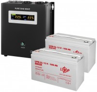 Купити ДБЖ Logicpower LPY-W-PSW-1500VA Plus + 2 x LPM-GL 12V 100 Ah  за ціною від 29782 грн.