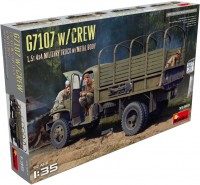 Купить сборная модель MiniArt G7107 w/Crew 1.5t 4x4 Cargo Truck w/Metal Body (1:35)  по цене от 1644 грн.