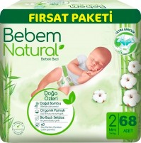 Купить подгузники Bebem Natural 2 (/ 68 pcs) по цене от 345 грн.